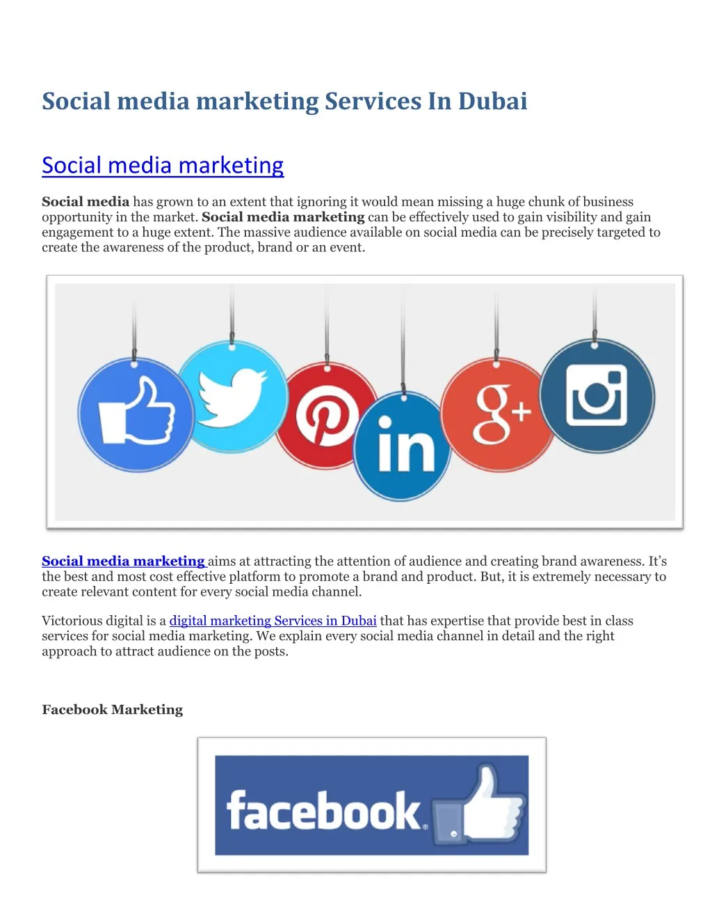 social media marketing services in dubai