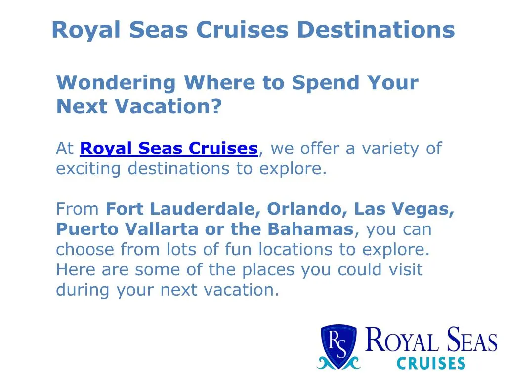 royal seas cruises destinations