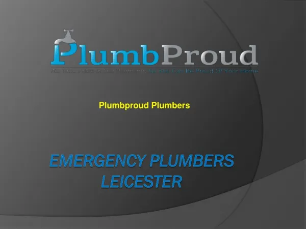 Emergency Plumbers Leicester