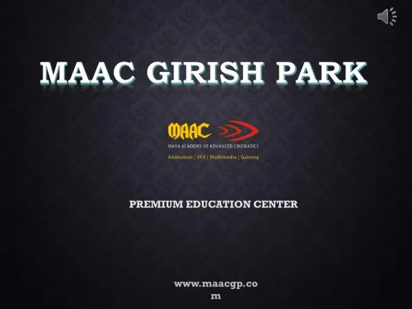 VFX Certification Course in Kolkata - MAAC Girish Park