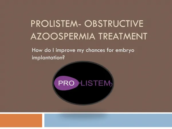 How do I improve my chances for embryo implantation? | Prolistem