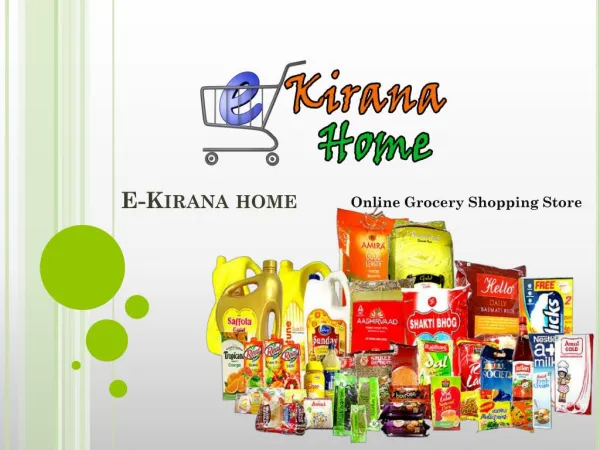 Online Grocery shopping Store