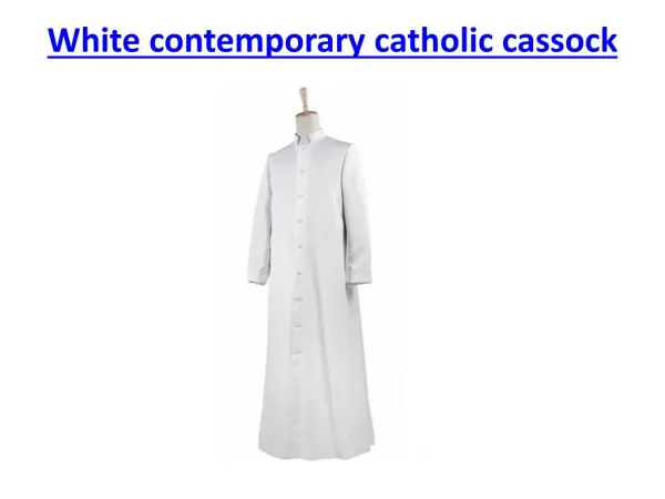 contemporary catholic cassock - PSG Vestments