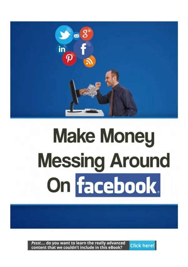 How To Make Money Just Messing Around On Facebook
