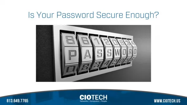 Is Your Password Secure Enough?