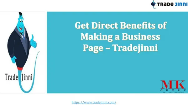 Make a Perfect Business Page, Take Direct Benefits by Tradejinni