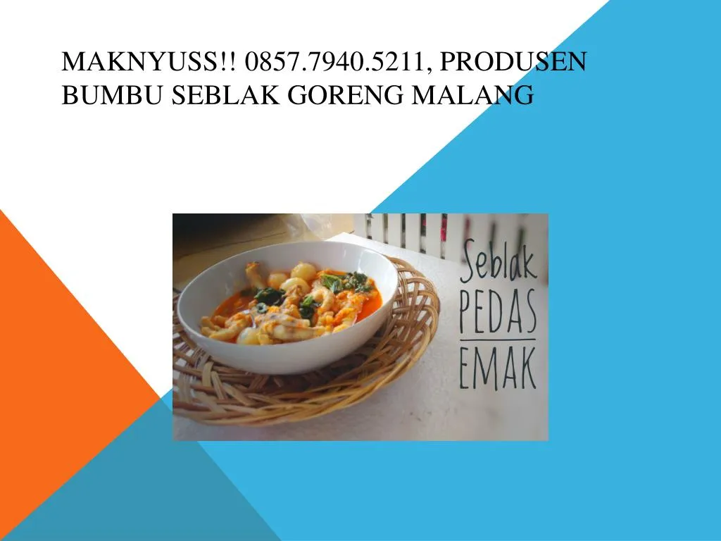 maknyuss 0857 7940 5211 produsen bumbu seblak goreng malang