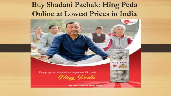 Buy Shadani Pachak: Hing Peda Online at Lowest Prices in India