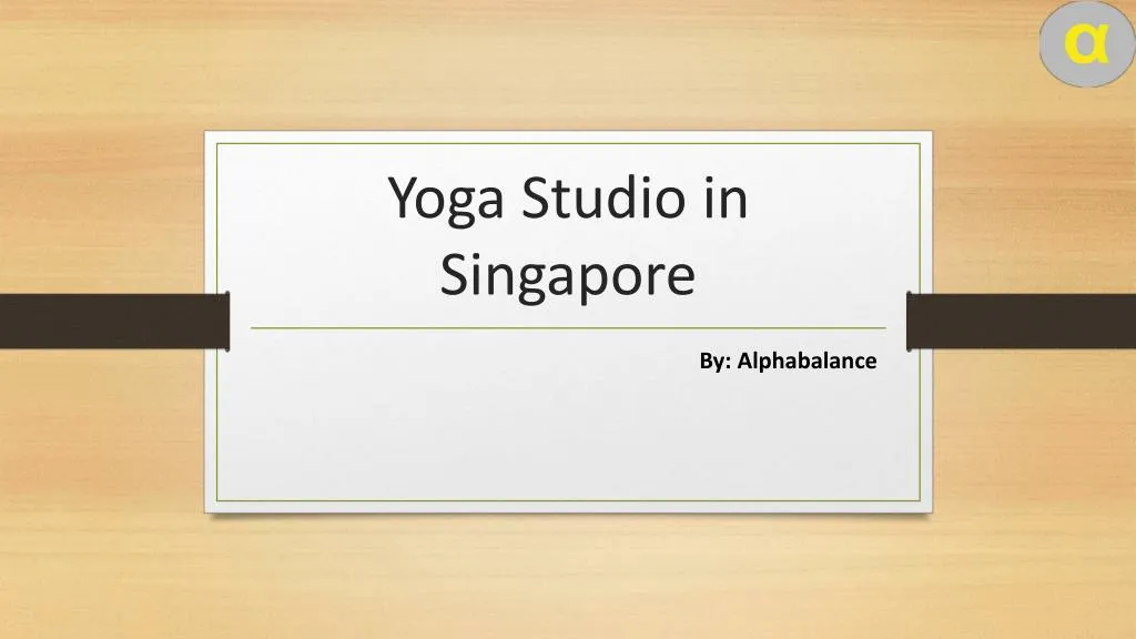 yoga studio in singapore