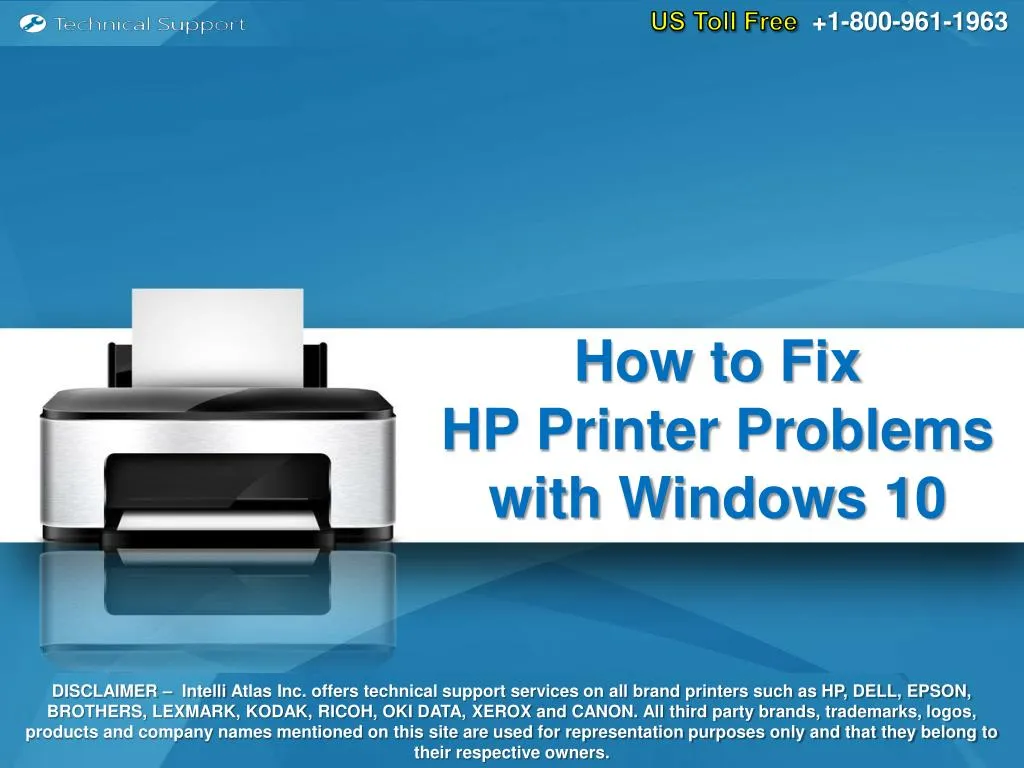 how to fix hp printer problems with windows 10