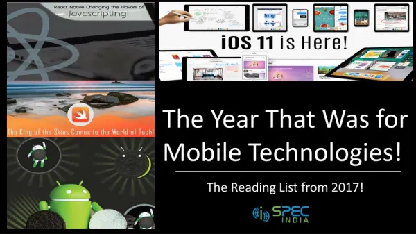 The Reading List from 2017! The Year That Was for Mobile Technologies!