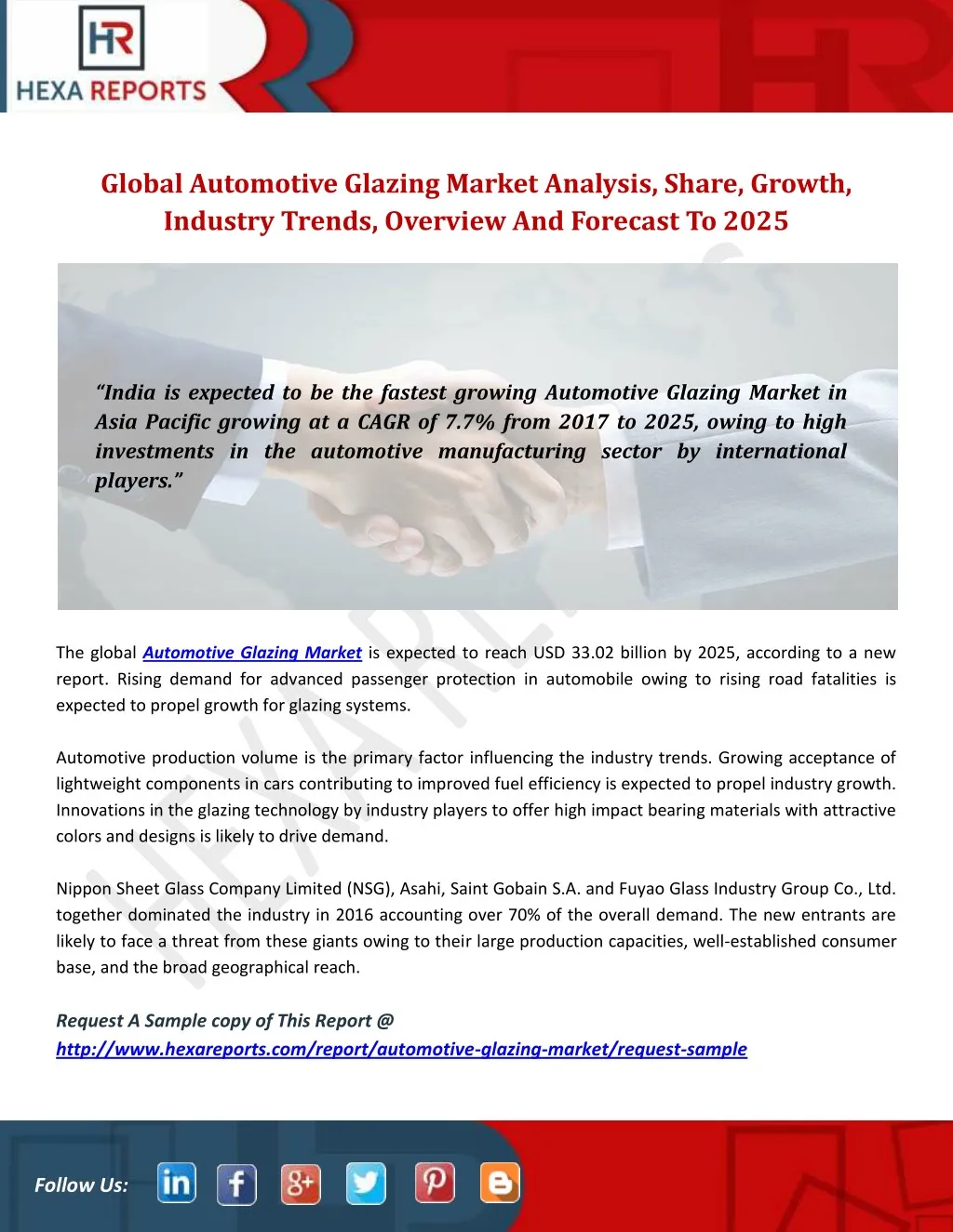 global automotive glazing market analysis share