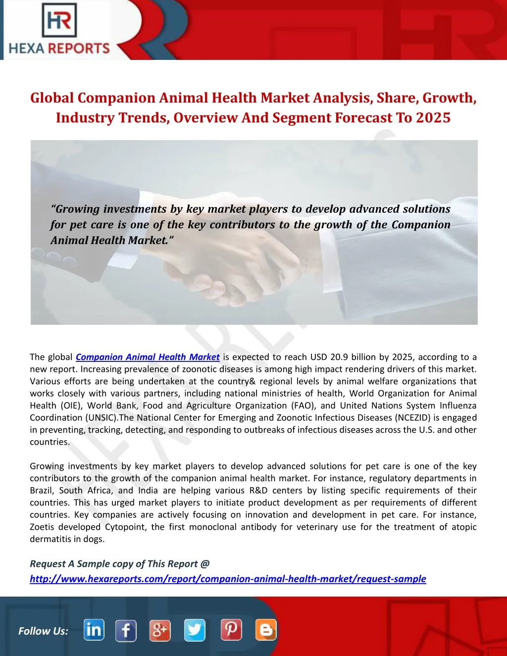 global companion animal health market analysis