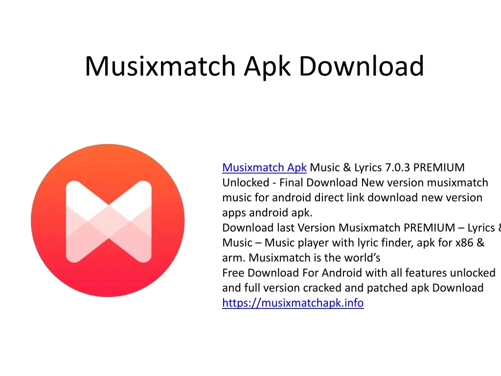 musixmatch apk download