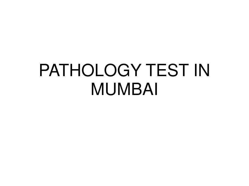 pathology test in mumbai