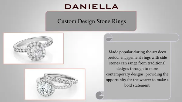 Custom Design Stone Rings | Daniella Jewellers