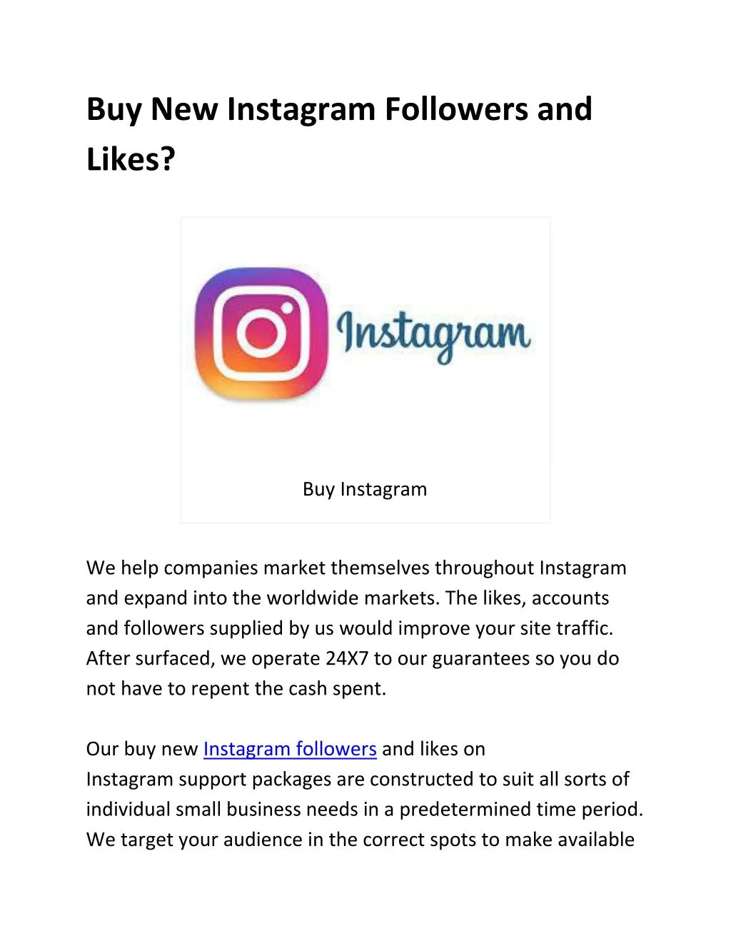 buy new instagram followers and likes