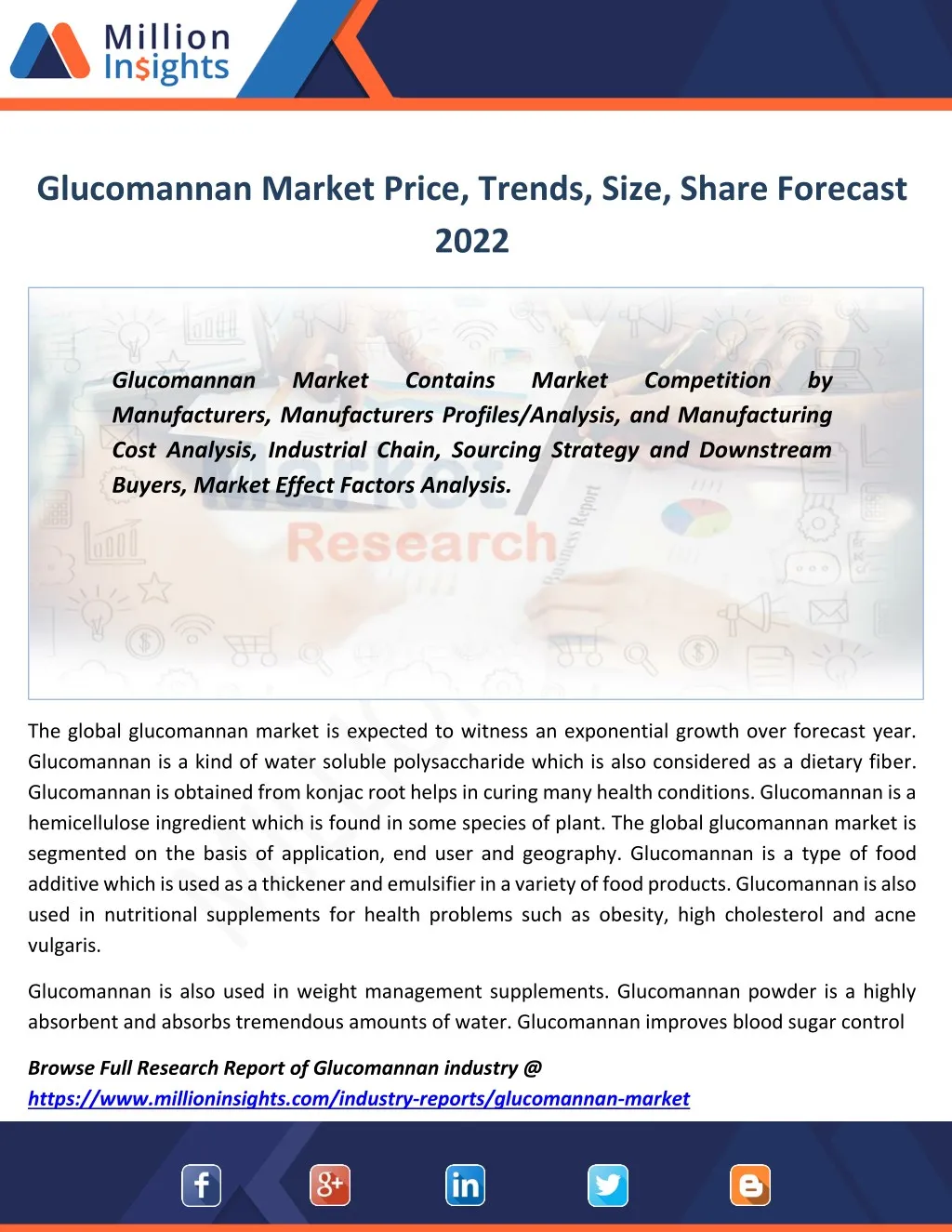 glucomannan market price trends size share