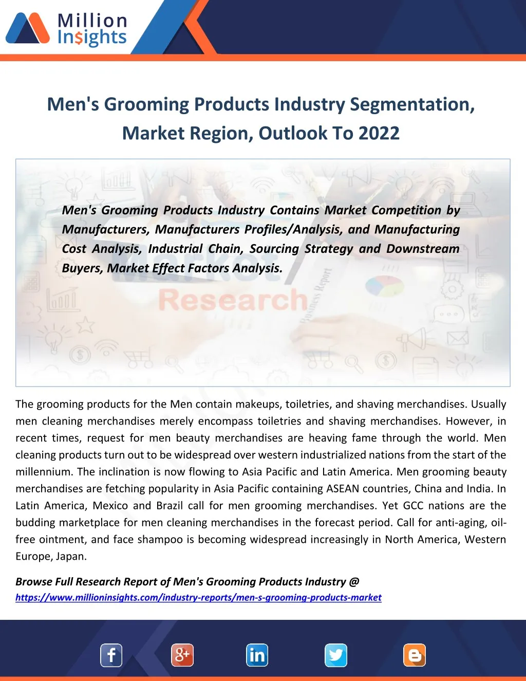 men s grooming products industry segmentation