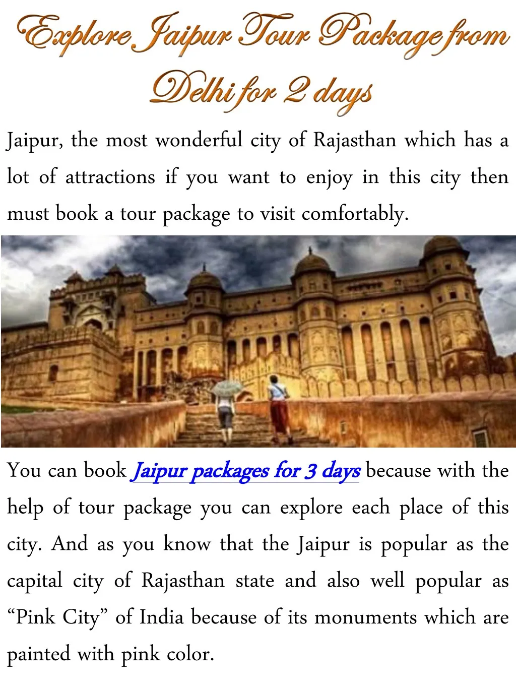 jaipur the most wonderful city of rajasthan which