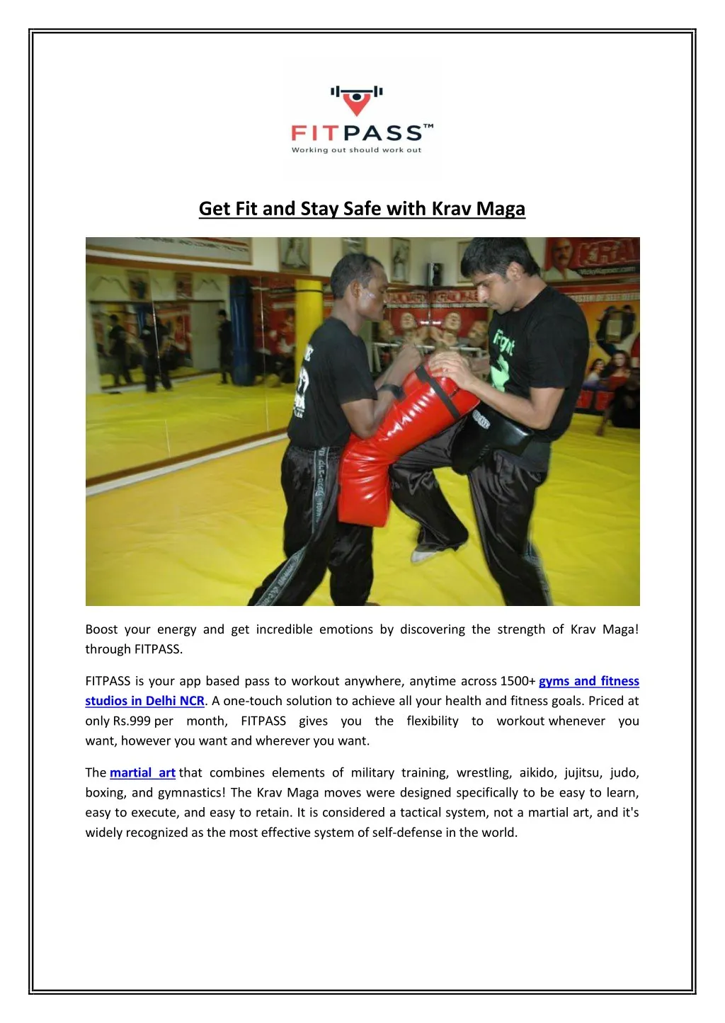 get fit and stay safe with krav maga