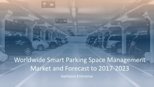 Worldwide Smart Parking Space Management Market and Forecast to 2017-2023