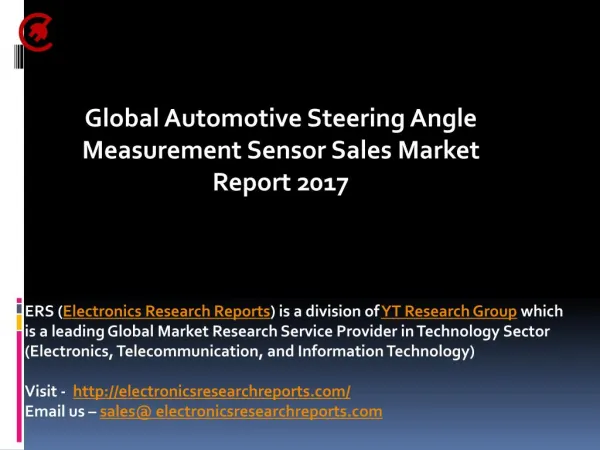 Global Automotive Steering Angle Measurement Sensor Sales Market Report 2017