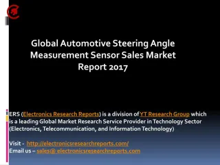 Global Automotive Steering Angle Measurement Sensor Sales Market Report 2017 - slide 1