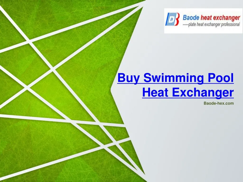 buy swimming pool heat exchanger