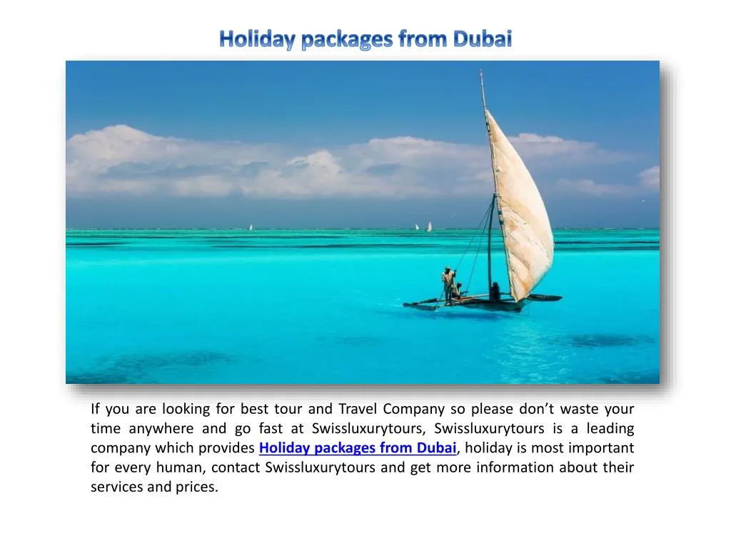 holiday packages from dubai