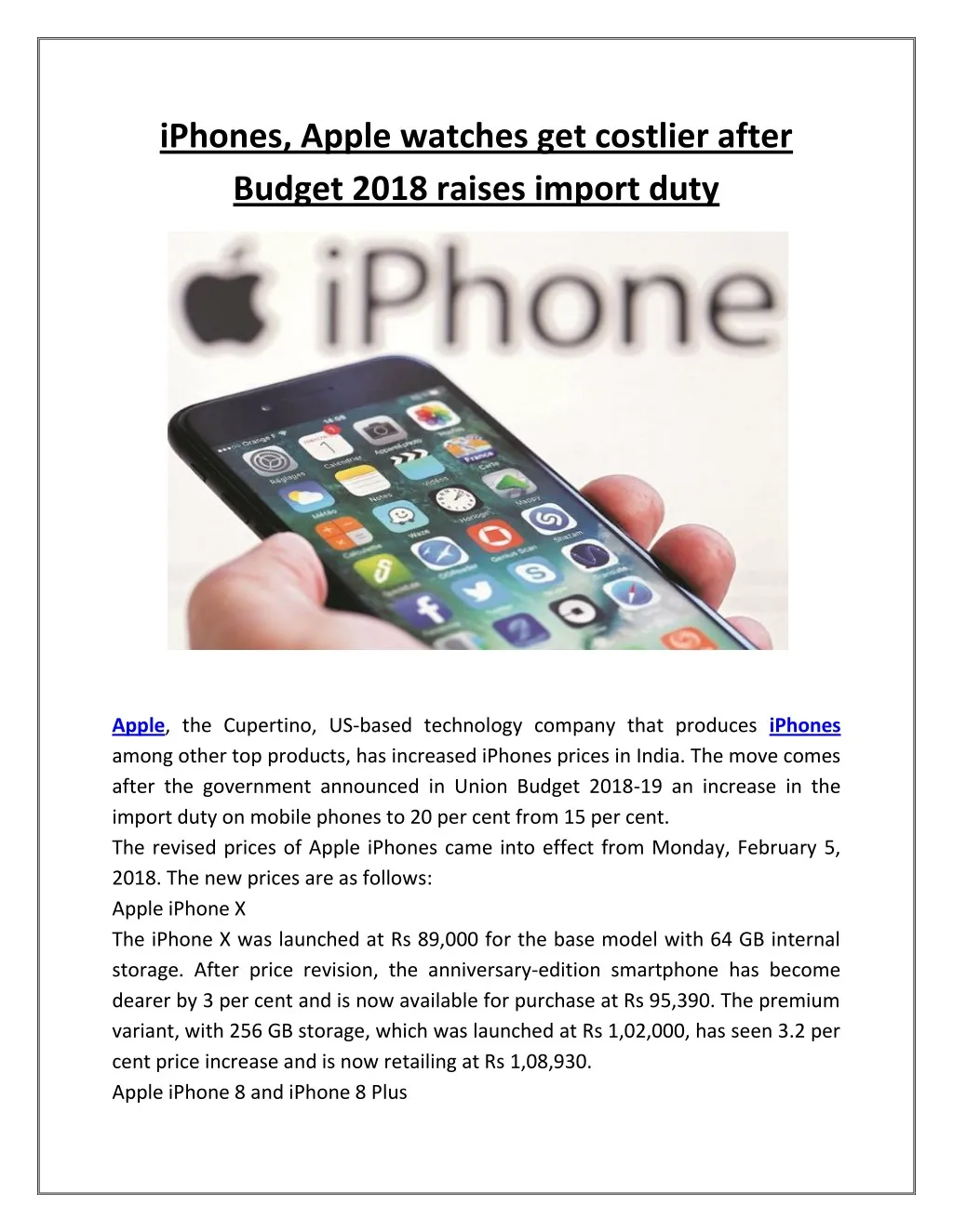 iphones apple watches get costlier after budget