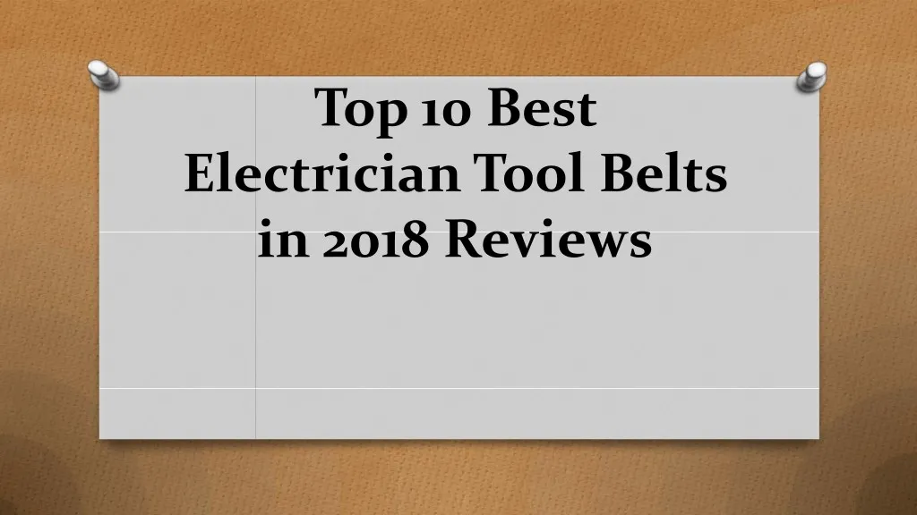 top 10 best electrician tool belts in 2018 reviews