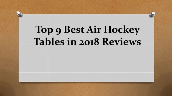 Top 9 best air hockey tables in 2018 reviews