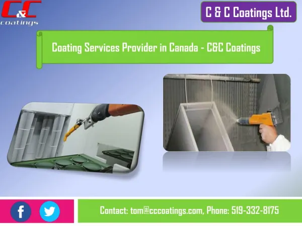 Coating Services Provider in Canada - C&C Coatings
