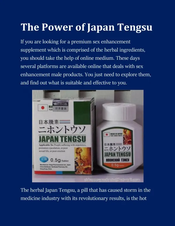 The Power of Japan Tengsu
