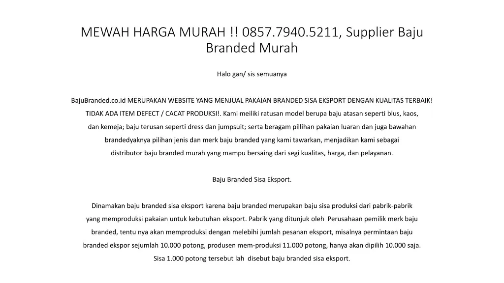 mewah harga murah 0857 7940 5211 supplier baju