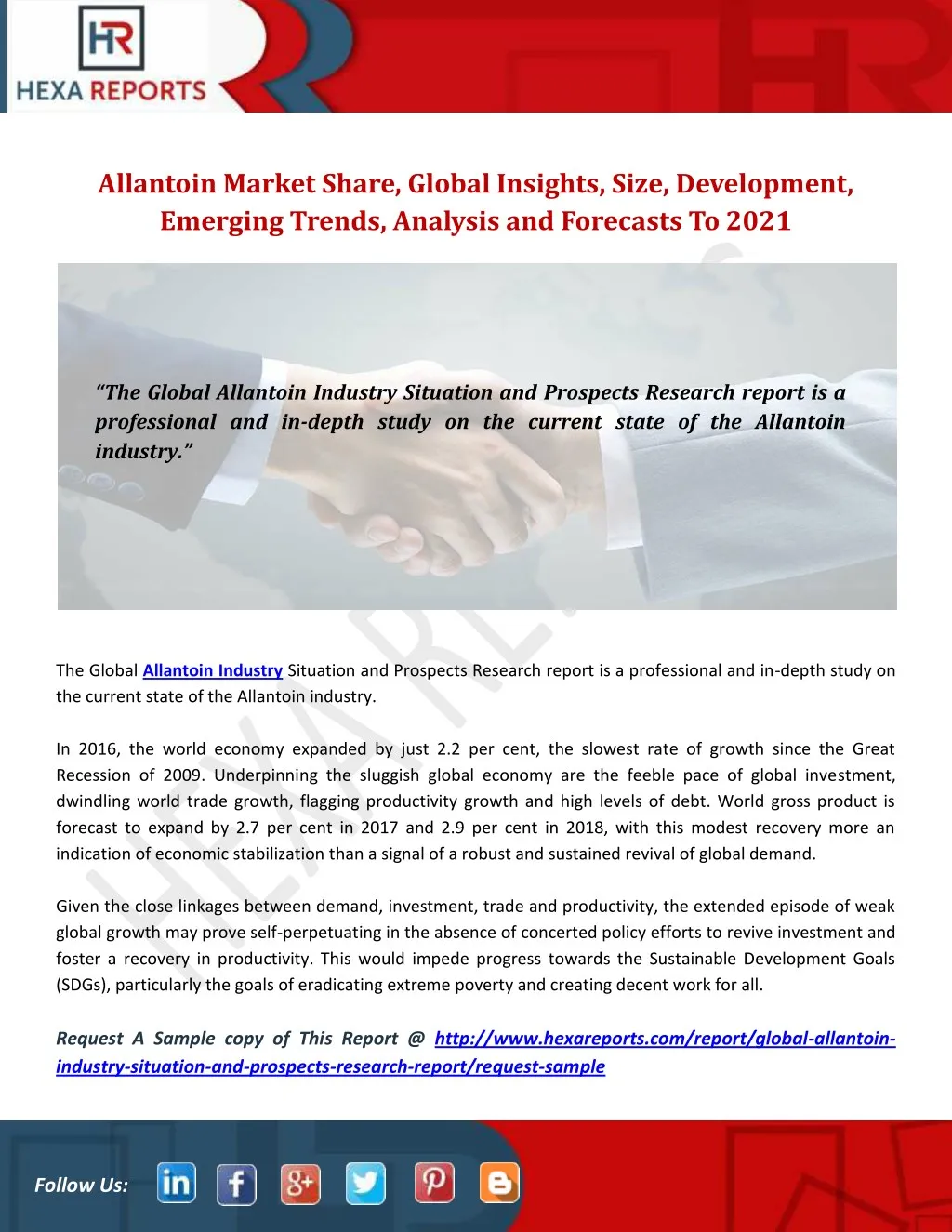 allantoin market share global insights size