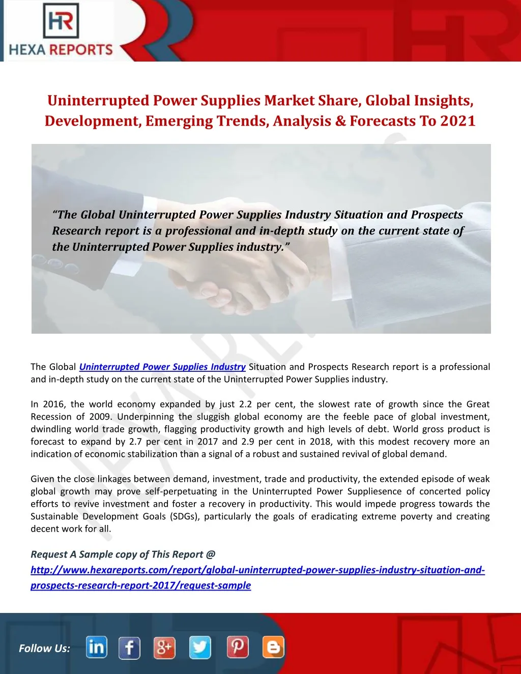 uninterrupted power supplies market share global