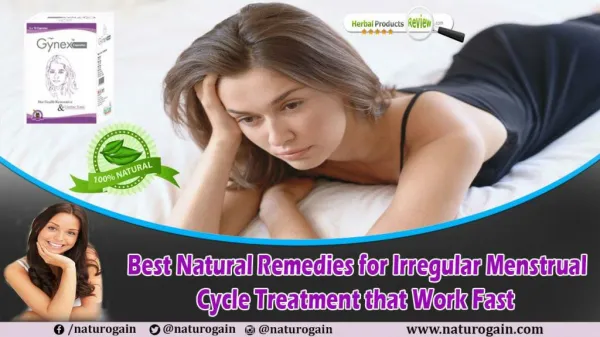 Best Natural Remedies for Irregular Menstrual Cycle Treatment that Work Fast