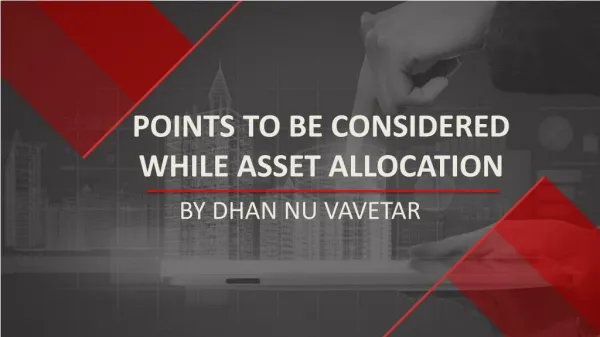 Master the art of Asset Allocation 