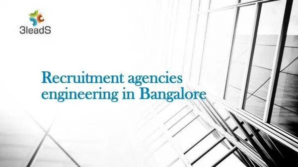 recruitment agencies engineering in Bangalore