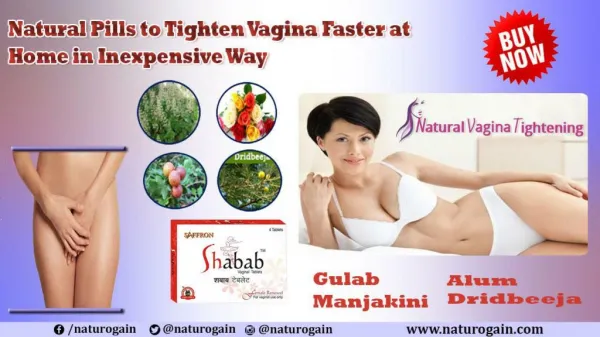 Natural Pills to Tighten Vagina Faster at Home in Inexpensive Way