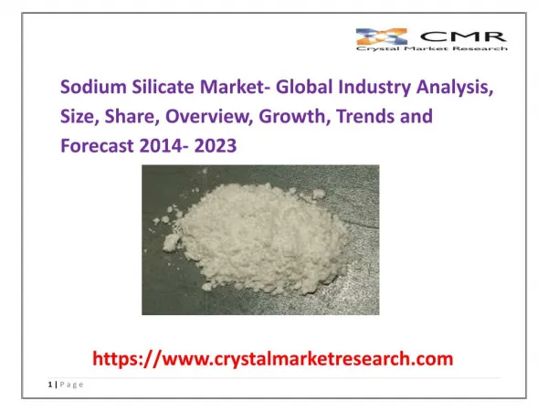 Sodium Silicate Market- Size, Share, Status and Forecast, by Players, Types and Applications 2014-2023