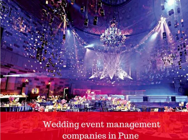 Wedding Event Management Companies In Pune- Wedding Planners Pune