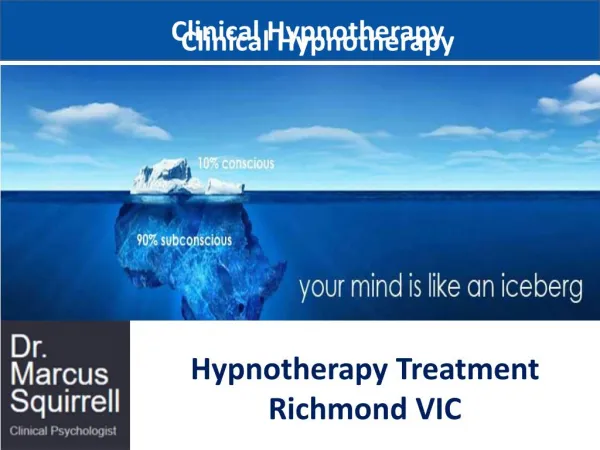 Hypnotherapy Treatment|Anxiety Psychologist Richmond VIC