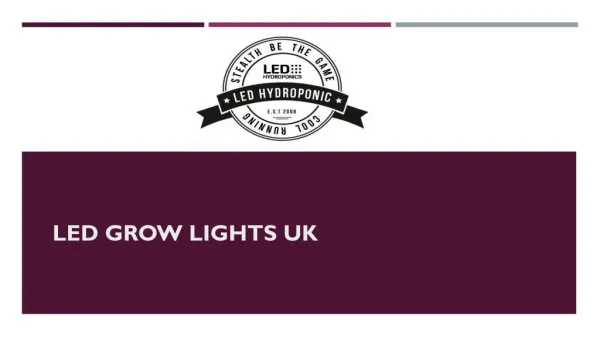 Led Grow Lights UK