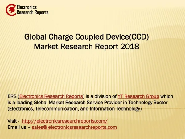 Global Charge Coupled Device(CCD) Market Research Report 2018