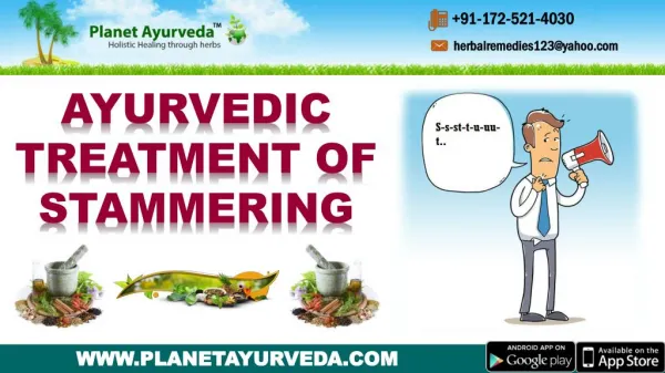 Ayurvedic Treatment of Stammering - Types, Causes, Symptoms & Herbal Remedies