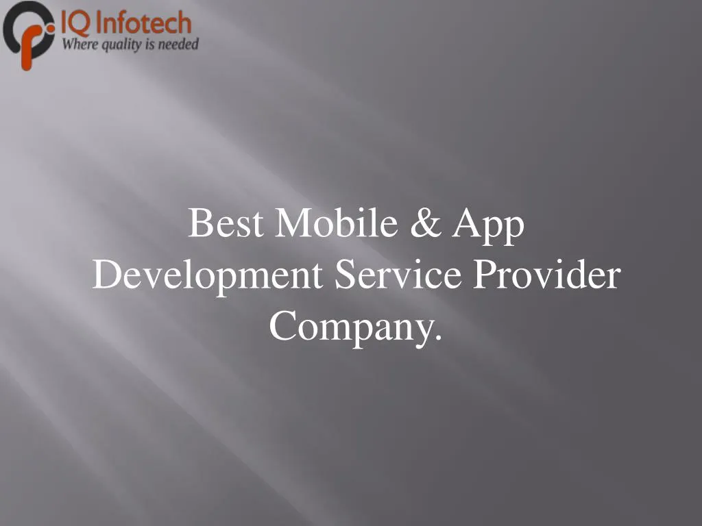 best mobile app development service provider company