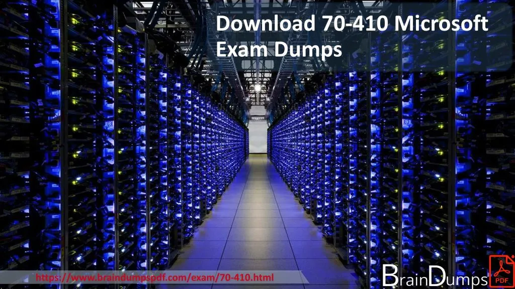 https www braindumpspdf com exam 70 410 html